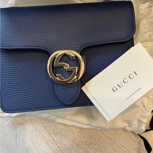 💙 Gucci interlocking G. Shoulder Bag/Crossbody - Picture 5 of 6